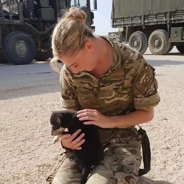 Emma Lum serving in Iraq