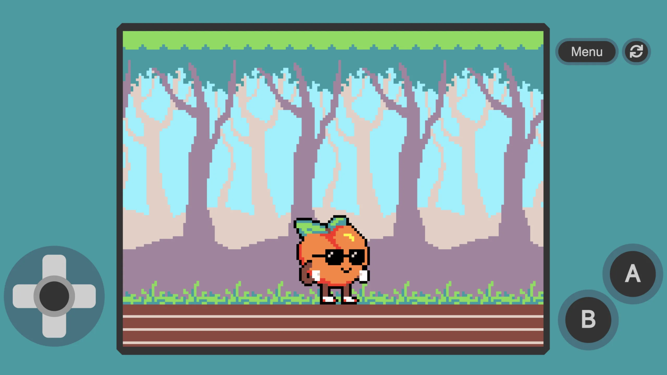 A screenshot of the Peach Racer game