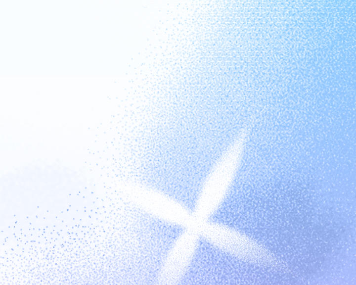 Soft-focus image of a frosted glass window with a blurred cross symbol illuminated from behind, giving a cool blue tone.